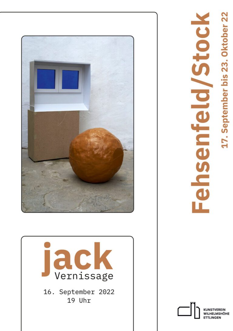Einladungskarte Ausstellung "jack"