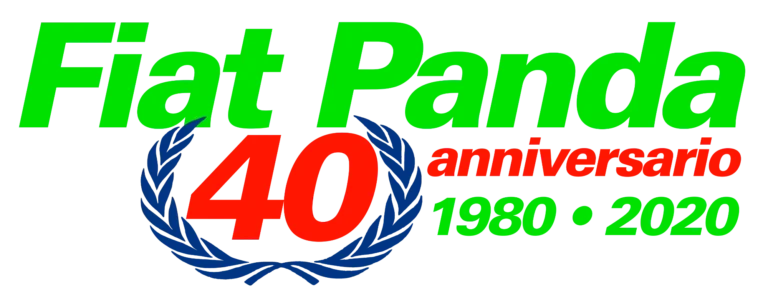 Fiat Panda 40 Jahre Aufkleber
