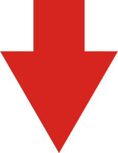 Roter Hinweispfeil