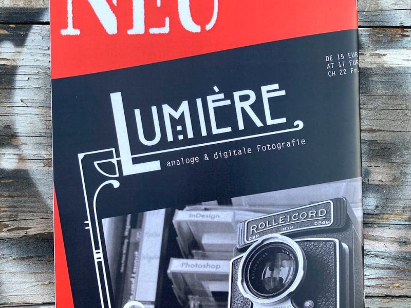 Magazin Lumière Umschlag Rückseite